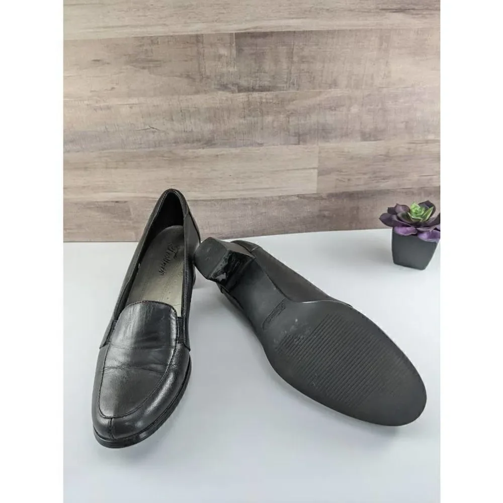 Trotters Black Low Heels